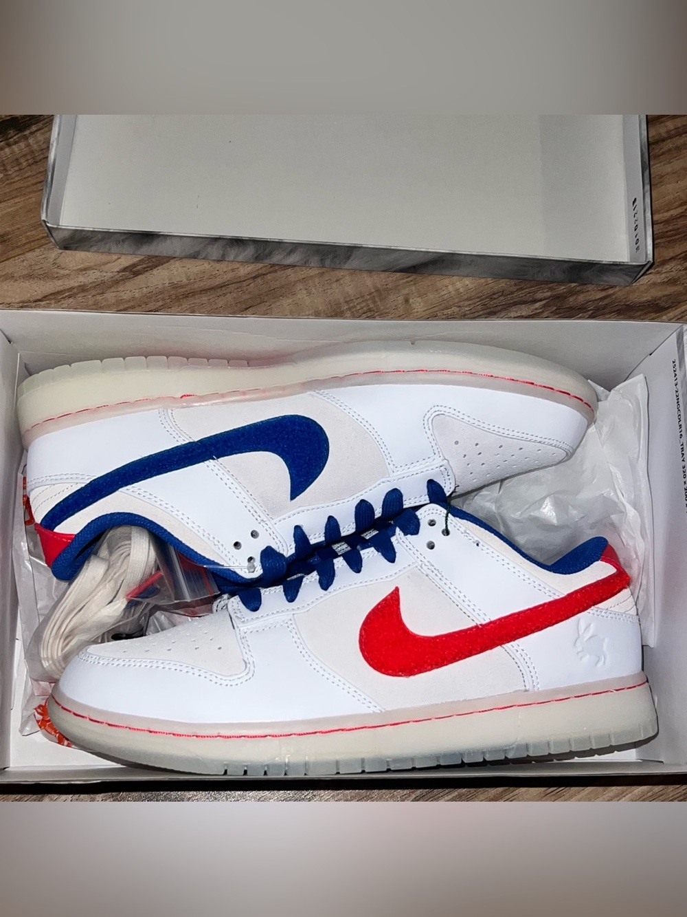 Size 9 - Nike Dunk Low Year of the Rabbit - White Rabbit Candy NWOT